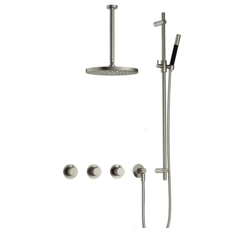 Merkproduct IBS CX7067 GN met 2 stopkranen met Plafondbuis 30 cm, M106 en Glijstang IBSX70GN357