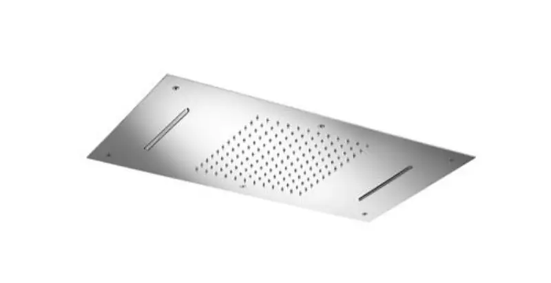 Inbouw Hoofddouche met LED Rechthoekig CR Gecertificeerd