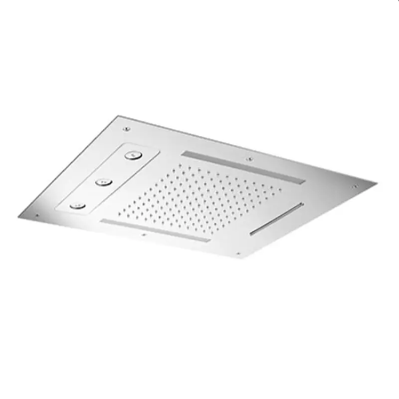 Inbouw Hoofddouche met LED vierkant CR Veilige Betaling
