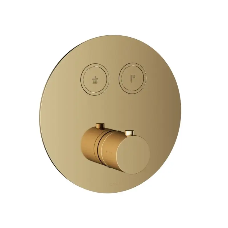 Afbouwdeel – Inbouwthermostaat met 2 pushbuttons NB – Living Colours vormen een Poetsbaar patina Lage Prijs