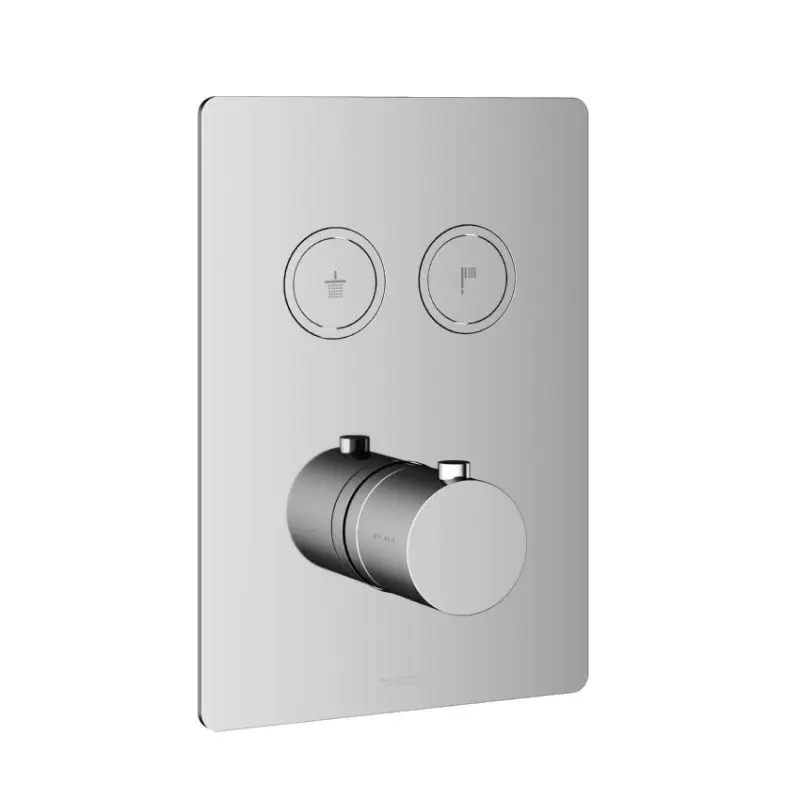 Koop Vandaag Afbouwdeel – Inbouwthermostaat met 2 pushbuttons CR