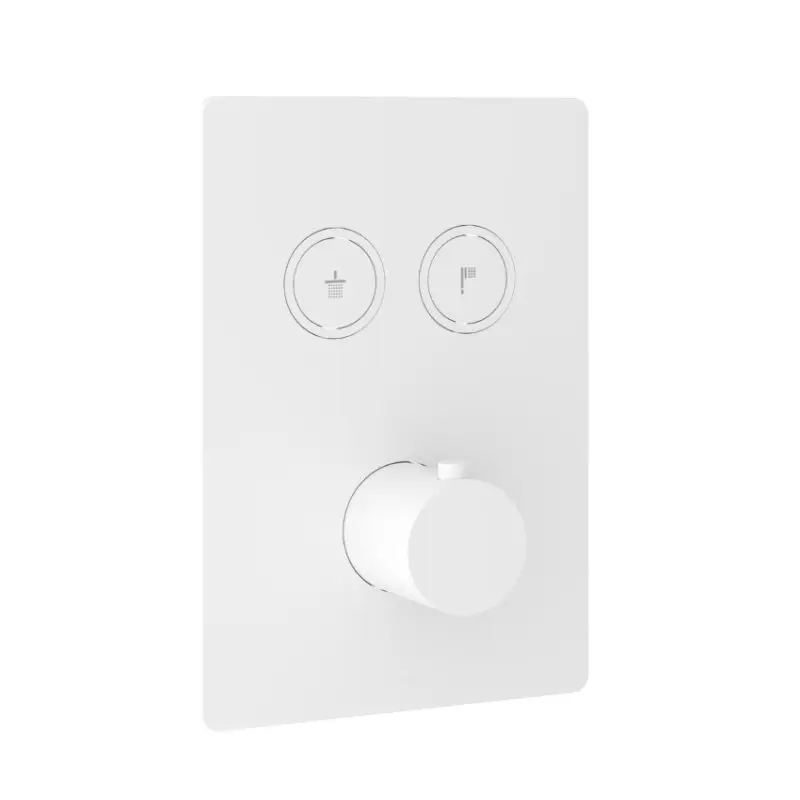 Afbouwdeel – Inbouwthermostaat met 2 pushbuttons WH Seizoensaanbieding