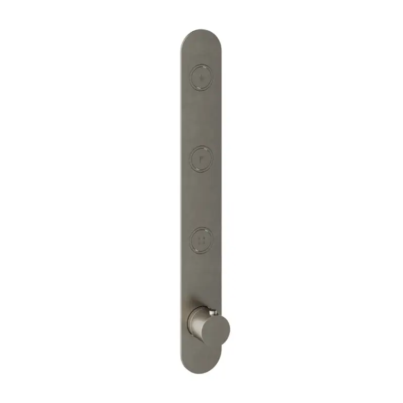 Afbouwdeel – Inbouwthermostaat met 3 pushbuttons verticale plaatsing GN Express Levering