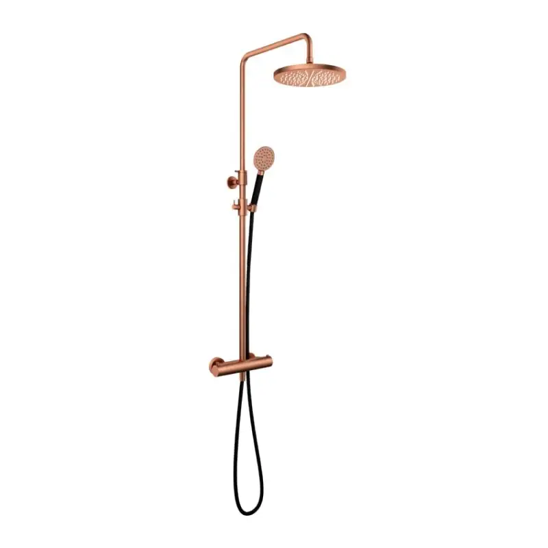 Thermostatische StortDoucheset ronde handdouche, 30cm Hoofddouche BC – Living Colours vormen een natuurlijk patina SDS9BC15 Finale Uitverkoop