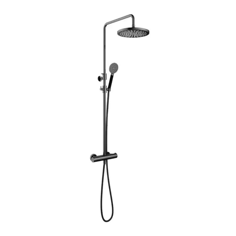 Thermostatische StortDoucheset ronde handdouche, 30cm Hoofddouche BK SDS9BK15 Voordeelprijs
