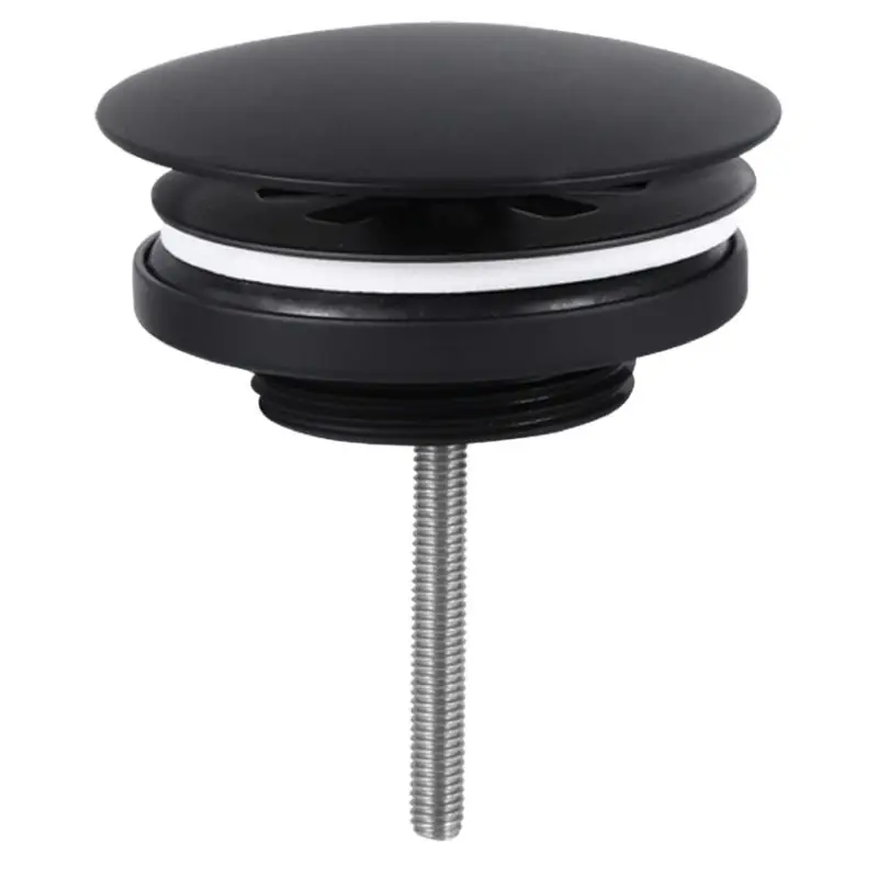 Dif Mm Always Open Afvoerplug M Zwart Op = Op
