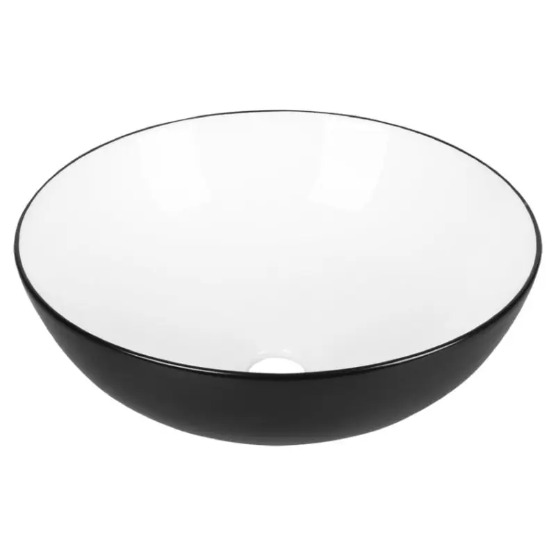 Dif Duo Waskom D40 Keramiek Zwart/Wit Actieprijs