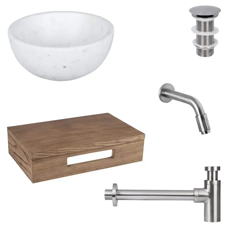 Dif Ruz Marmer 15Cm Muurk Wtp Bru Mt Chr Seizoensaanbieding