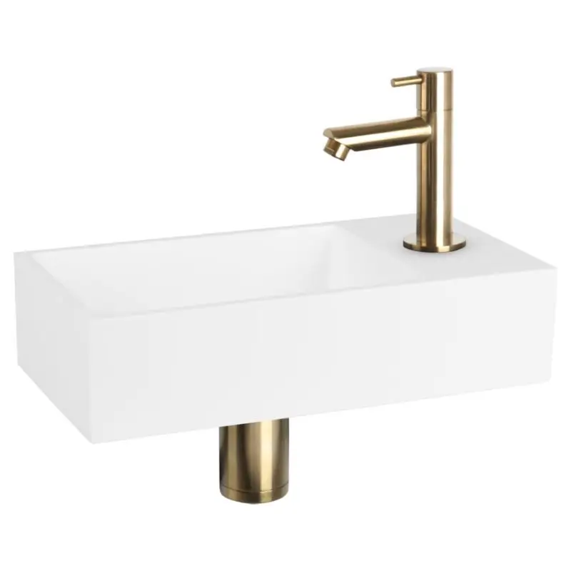 Op = Op Dif Solid Fonteinset Recht Mat Goud