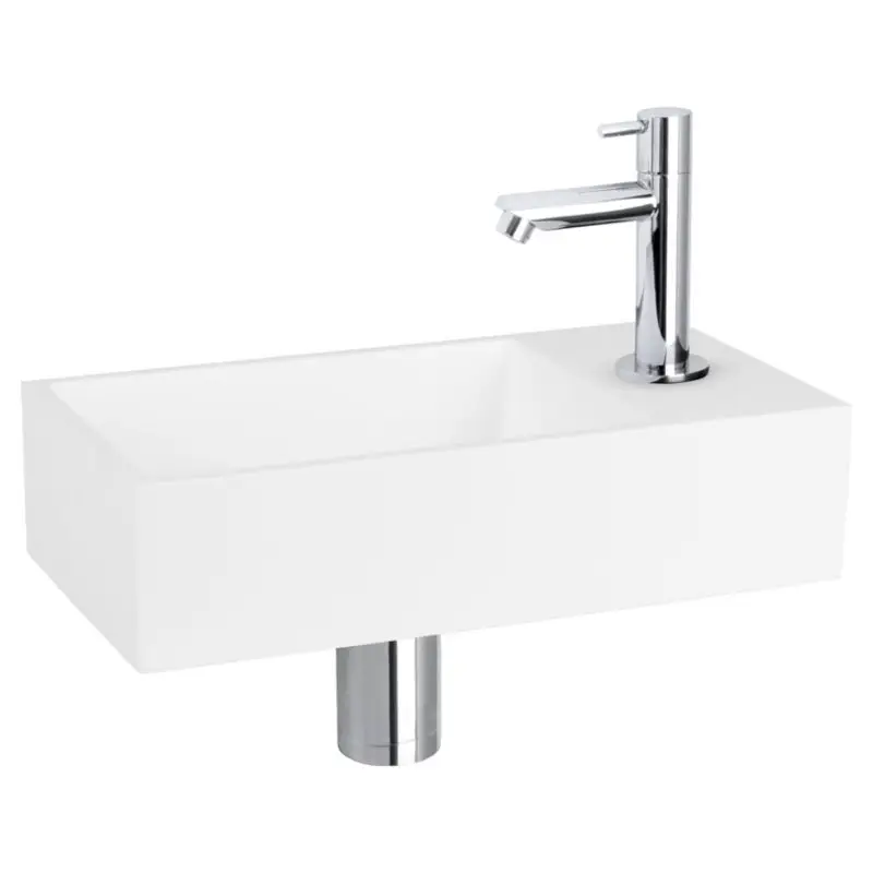 Betrouwbaar Dif Solid Fonteinset Recht Chroom