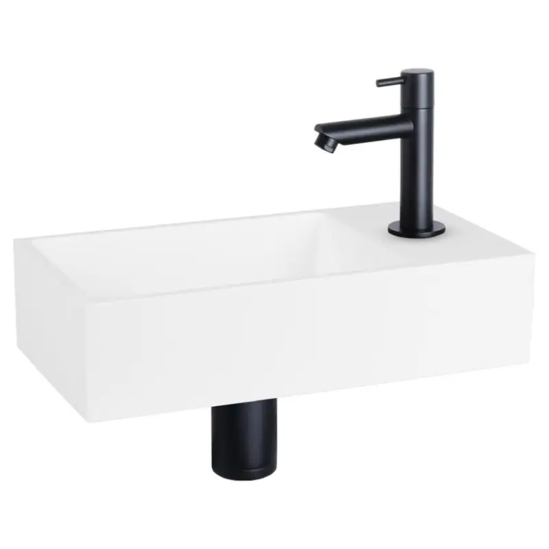 Koop Online Dif Solid Fonteinset Recht Mat Zwart