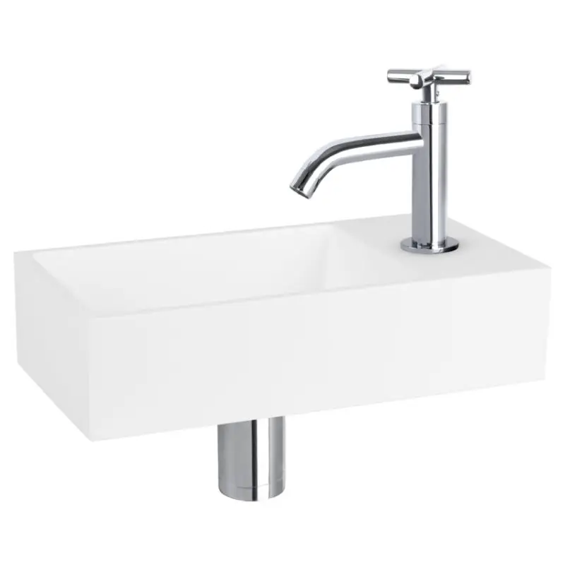 Gereduceerde Prijs Dif Solid Fonteinset Gebogen X Chroom