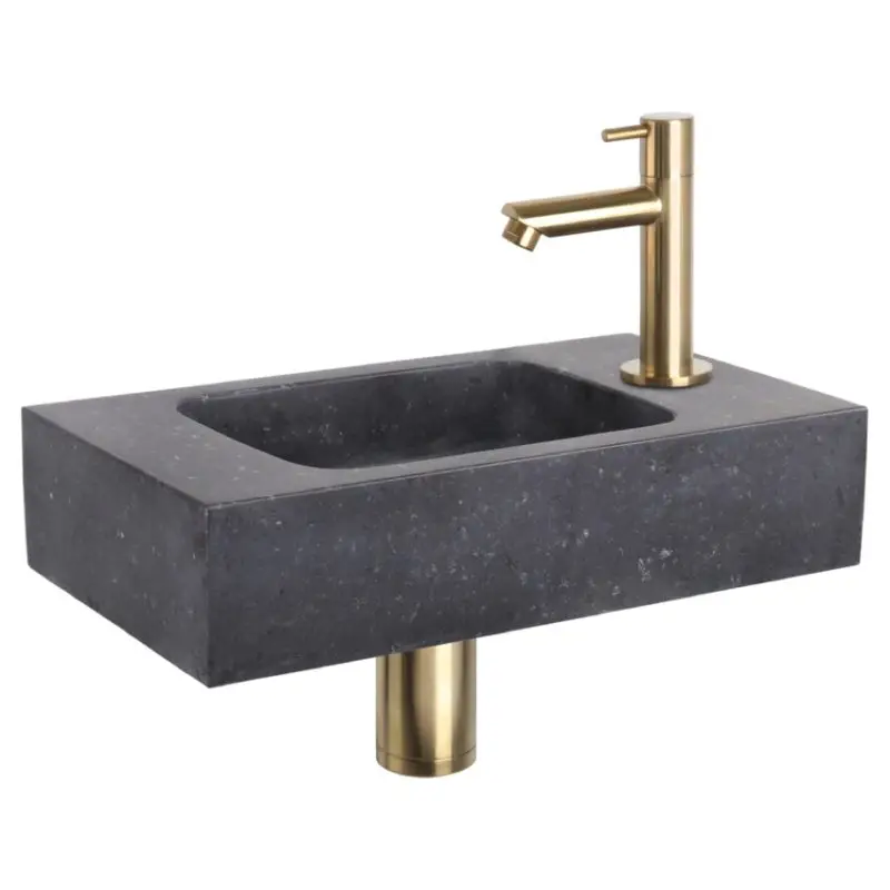 Dif Fonteinset Bombai Black Rec Mat Goud Gratis Retour