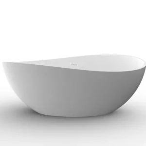 Beste Prijs Waive vrijstaand ligbad 160 x 95 cm solid surface mat wit