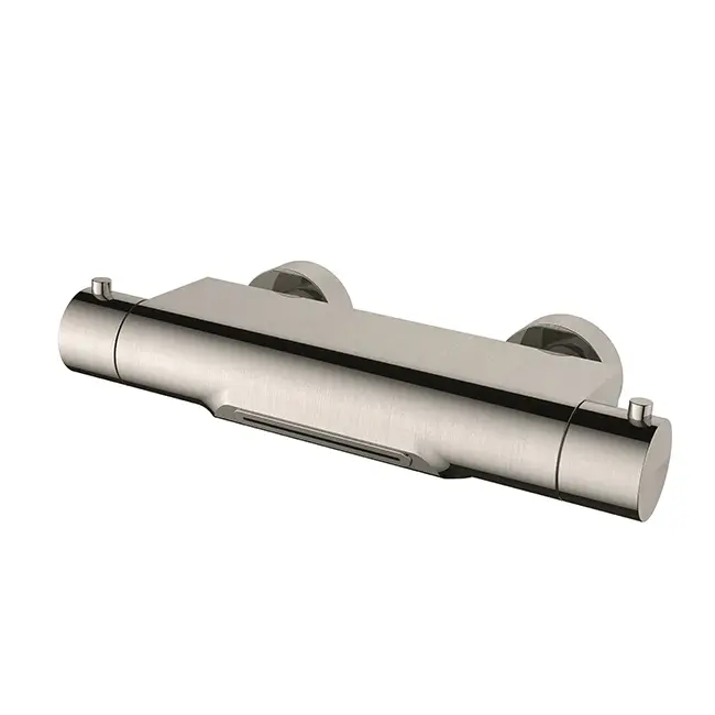 Style thermostatische badmengkraan waterval cooltouch geborsteld staal Lage Prijs