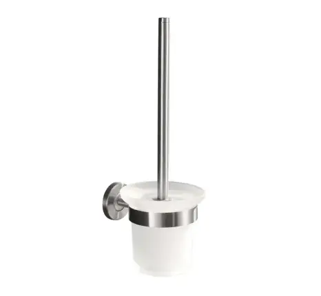 Laatste Versie 304 toiletborstel met houder mat glas/RVS