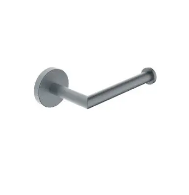 Alonzo toiletrolhouder met vaste arm gunmetal Finale Uitverkoop