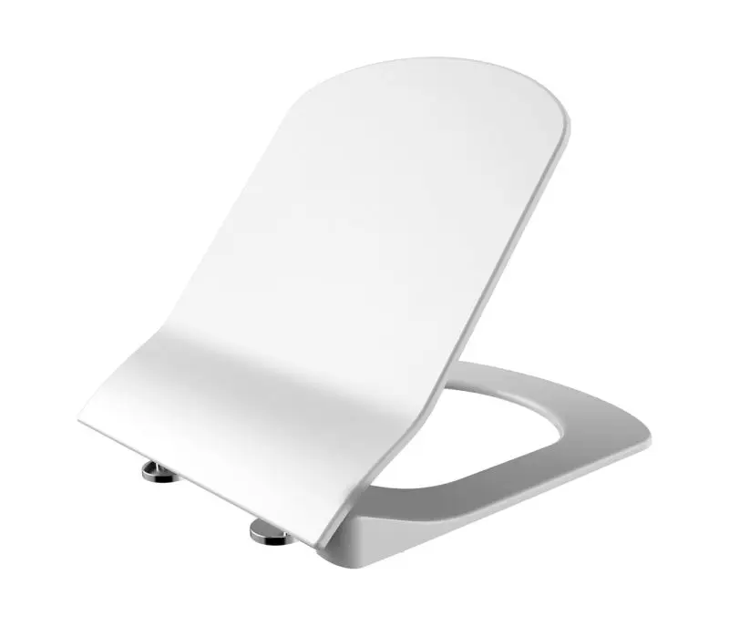 Flat WC-Zitting Duroplast wit, met scharnieren en softclose Weekendaanbieding