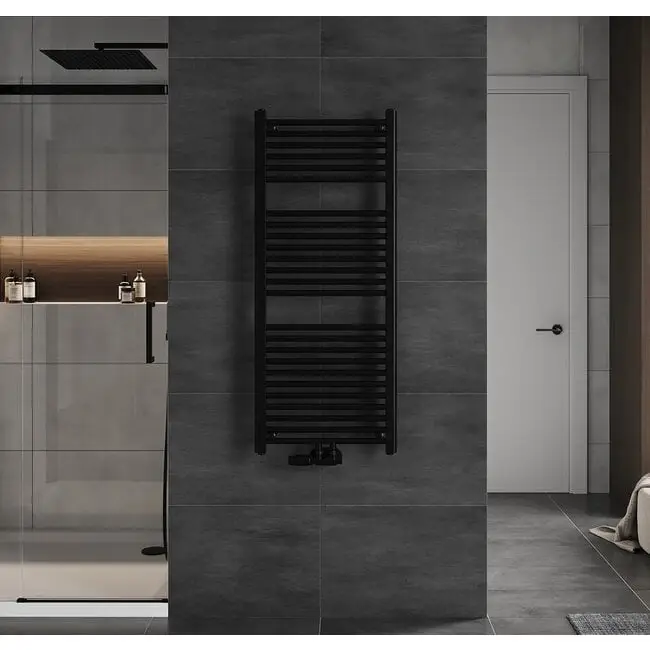 Moderne Handdoekradiator 100x60cm zwart – Stijlvol & Efficiënt Lage Kosten