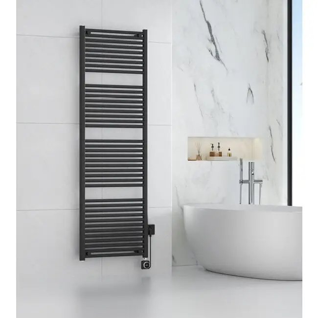Moderne Smart Radiator Mat zwart 60 cm Stijlvol & Efficiënt Lage Kosten
