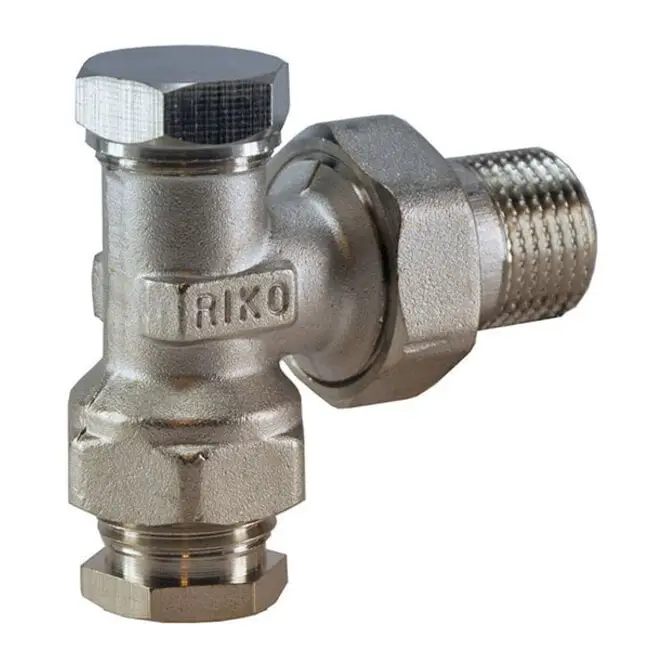 Speciale Aanbieding regeltee+adaptor 15mm 1/2 haaks vernikkeld