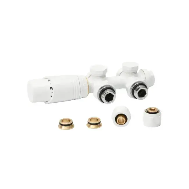 Thermostatisch Multi blok set Wit 15 /16 mm Flitsaanbieding