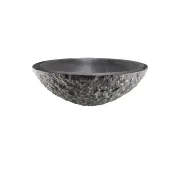 Seizoensaanbieding Raw waskom rond hamerslag 42×14 cm hardsteen gezoet