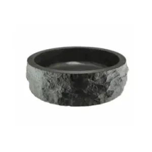 Raw waskom rond hamerslag 40×12 cm hardsteen gezoet Seizoensaanbieding