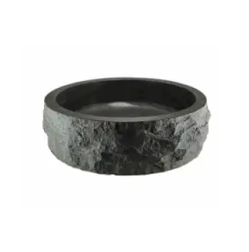 Raw waskom rond hamerslag 40×12 cm hardsteen gezoet Seizoensaanbieding