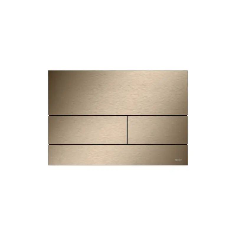 Koop Online Tecesquare ii metaal wc-bedieningsplaat voor duospoeltechniek, geborsteld rood goud (met anti-vingerprint)