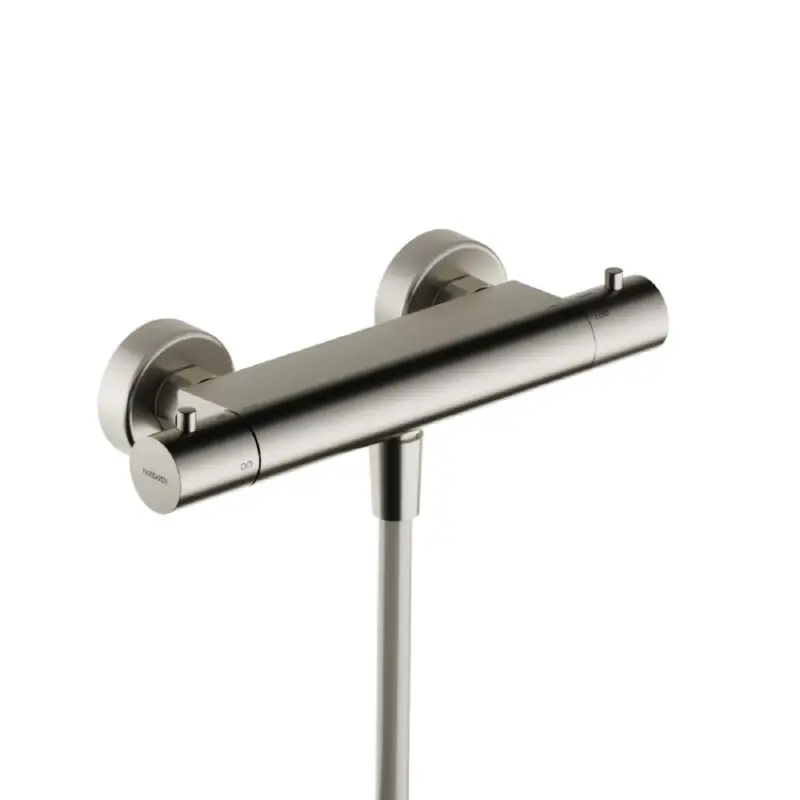 Koopje Thermostatische douchemengkraan met 1/2″ doucheslang onderaansluiting BCP PVD AC008GN