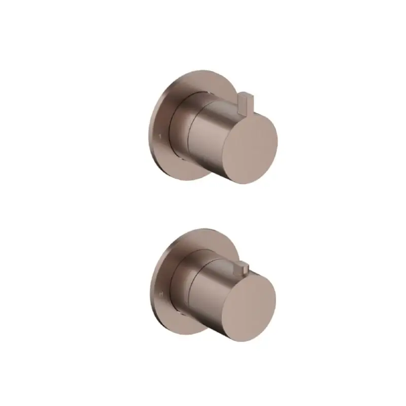 Merkproduct Afbouwdeel – Inbouw thermostaat met 2-weg stop-omstel BCP PVD AC009EXTBCP