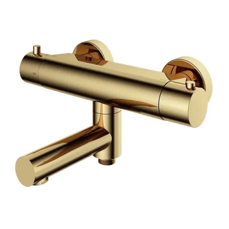 Voordeelprijs Hotbath Thermostatische Badmengkraan met uitloop NB – Living Colours vormen een Poetsbaar patina B020NB