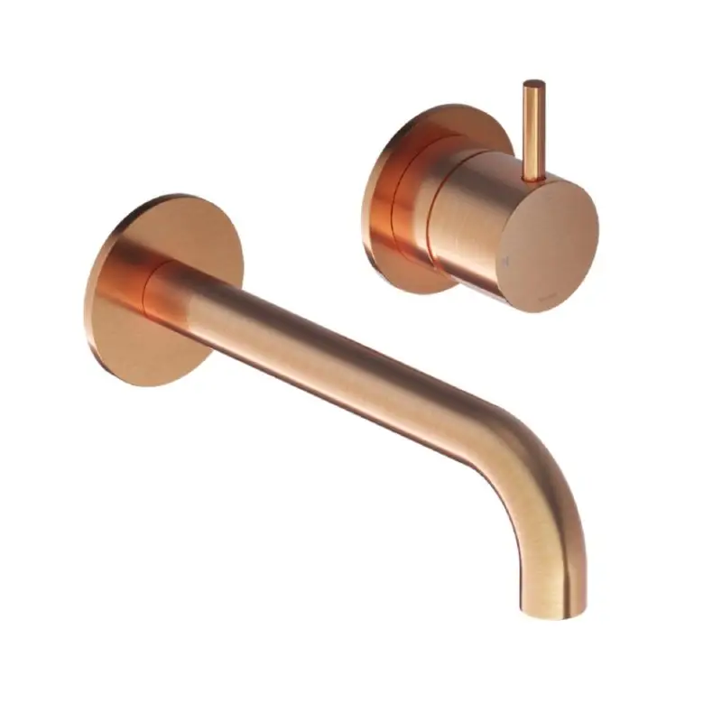 Must-Have Afbouwdeel – Inbouw wastafelmengkraan met 3 + 3 inbouwsysteem en 18 cm uitloop BC – Living Colours vormen een Poetsbaar patina CB005EXT18BC