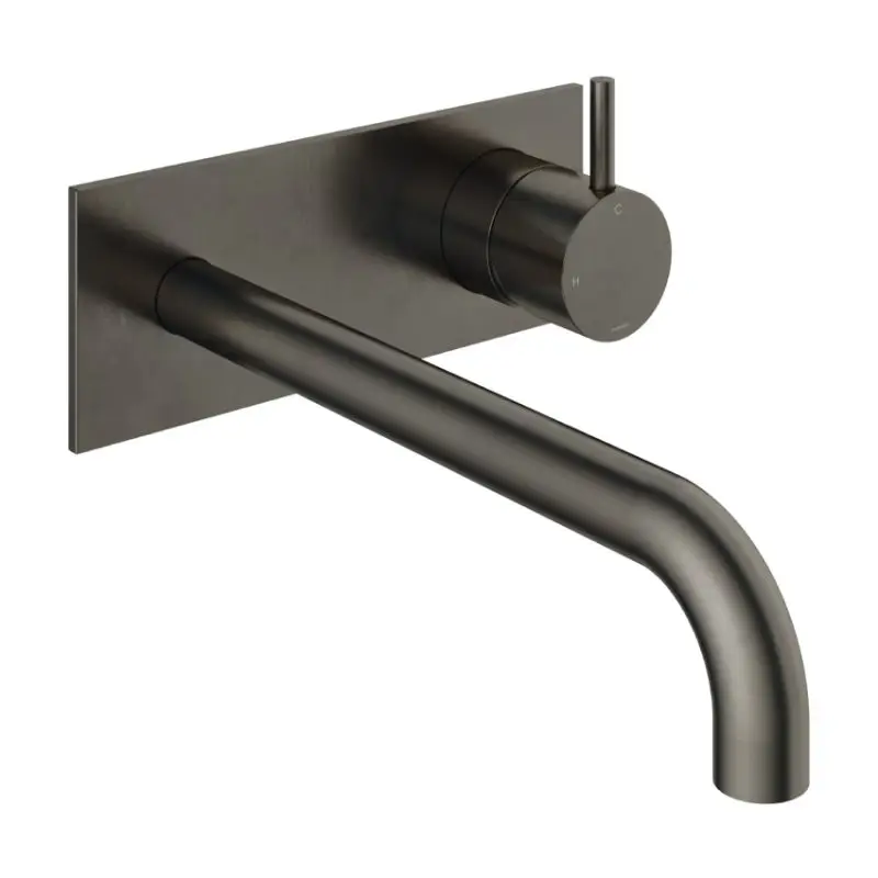 Must-Have Afbouwdeel – Inbouw wastafelmengkraan met achterplaat en 3 + 3 inbouwsysteem en 25 cm uitloop AI CB006EXT25AI