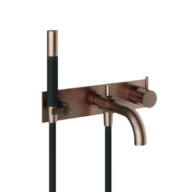 Hotbath Afbouwdeel – Inbouw douche/badmengkraan, automatische omstelinrichting met doucheslang en handdouche BCP PVD CB026EXTBCP Superprijs