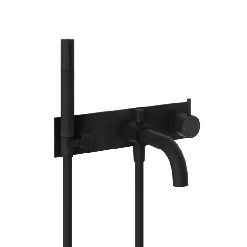 Flitsaanbieding Hotbath Afbouwdeel – Inbouw douche/badmengkraan, automatische omstelinrichting met doucheslang en handdouche BL CB026EXTBL
