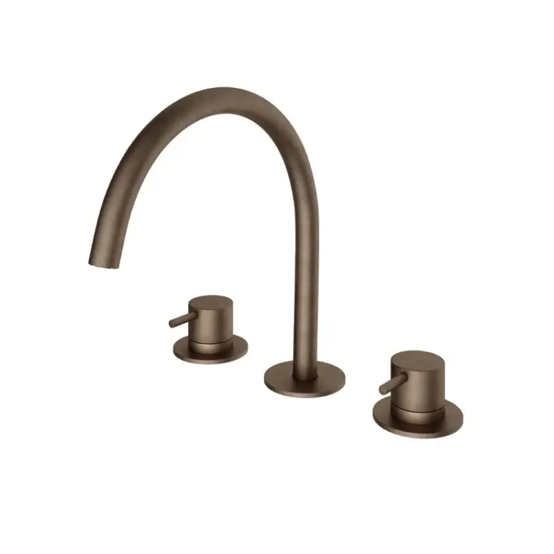 Flitsaanbieding Wastafelmengkraan 3 gats AB – Living Colours vormen een Poetsbaar patina CB033AB