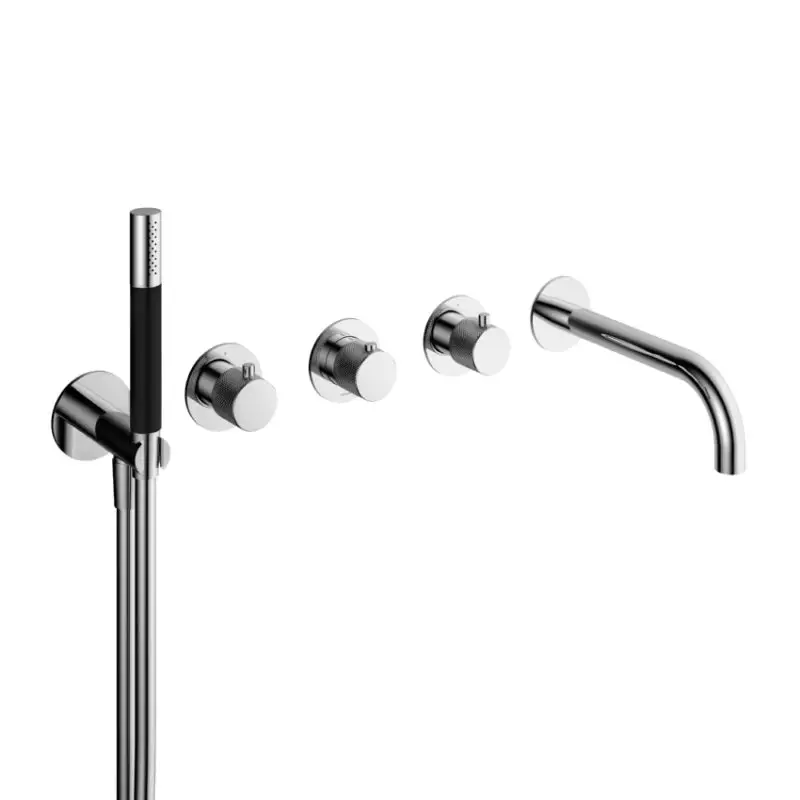 Hotbath Afbouwdeel Badthermostaatmet uitloop incl. handdouche en doucheslang CR CX7072EXTCR Snelle Levering