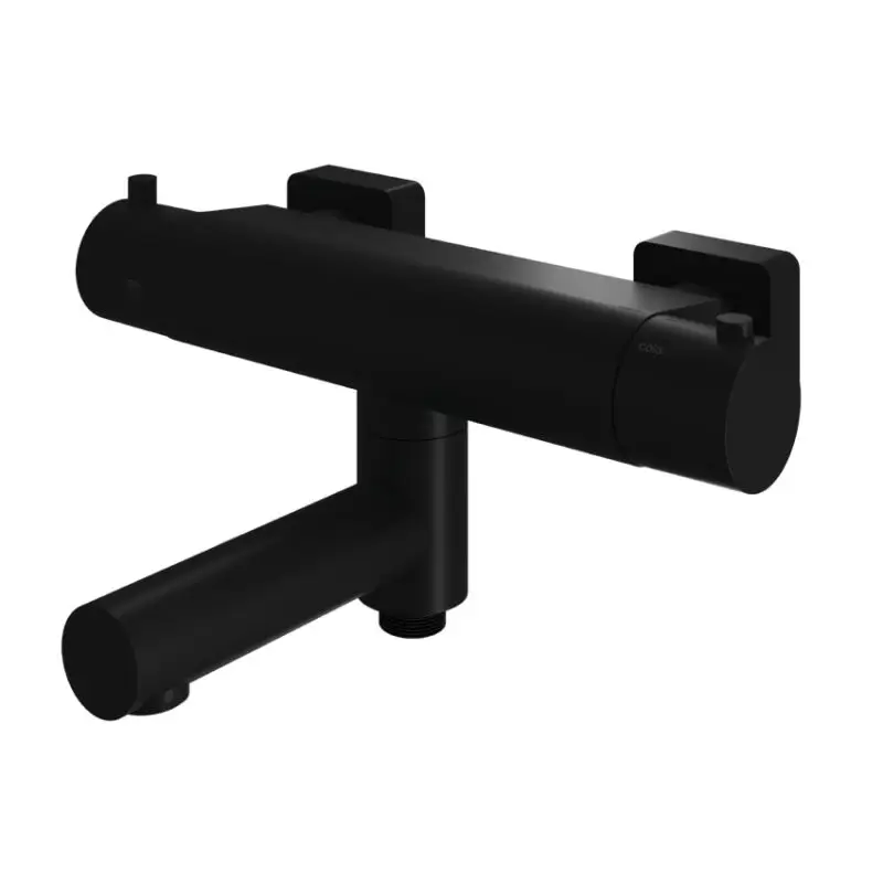 Finale Uitverkoop Hotbath Thermostatische badmengkraan met wegdraaibare omstel uitloop BL GL020BL