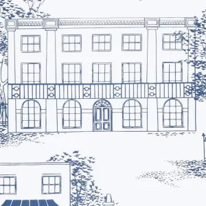 Beperkte Voorraad Little Greene Hampstead - Mid Blue