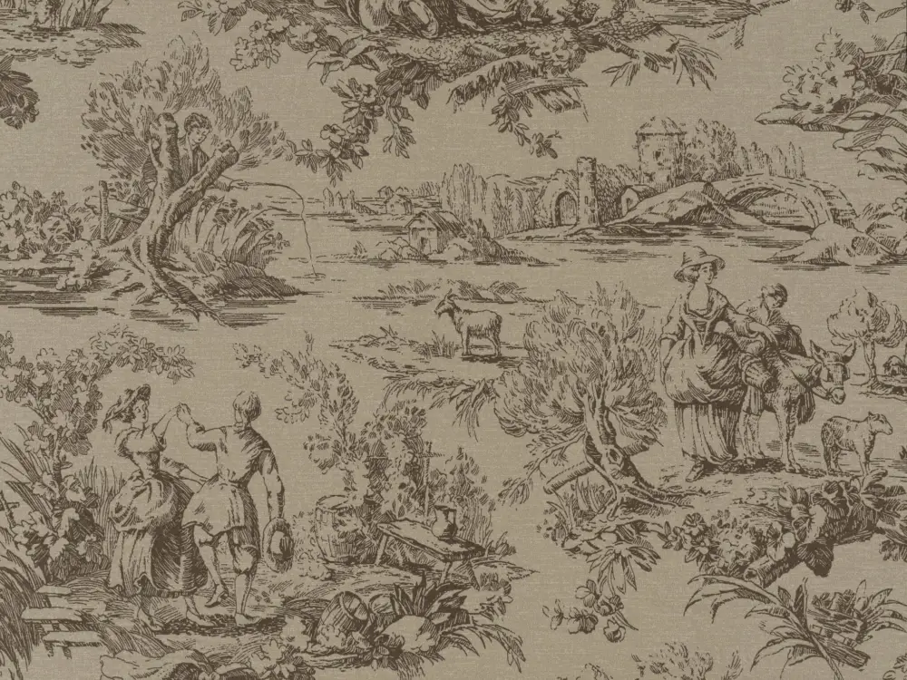 Seizoensaanbieding Little Greene Lovers' Toile - Attic II