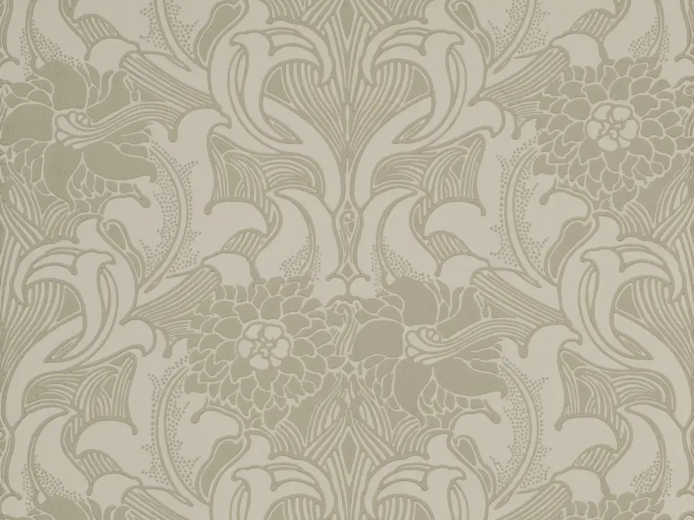 Speciale Aanbieding Little Greene Dahlia Scroll - French Grey