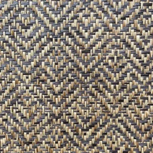Catchii weave behang Visgraat Caramel Kastanje - W013 Uitverkoop