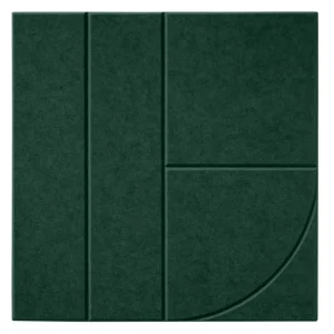 Korting Maeven Art akoestisch paneel Sadé VIII - Deep Green