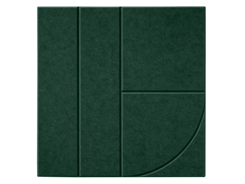 Korting Maeven Art akoestisch paneel Sadé VIII - Deep Green