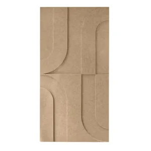 Seizoensaanbieding Maeven Art akoestische 3D panelen Maya I - Sand (set van 2)