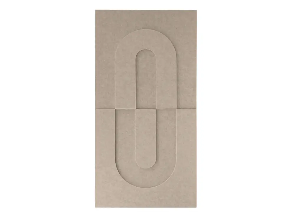 Maeven Art akoestische 3D panelen Maya IV - Beige (set van 2) Koopje
