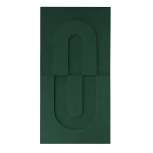 Direct Beschikbaar Maeven Art akoestische 3D panelen Maya IV - Deep Green (set van 2)