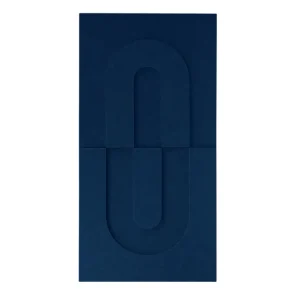 Maeven Art akoestische 3D panelen Maya IV - Navy Blue (set van 2) Alleen Vandaag